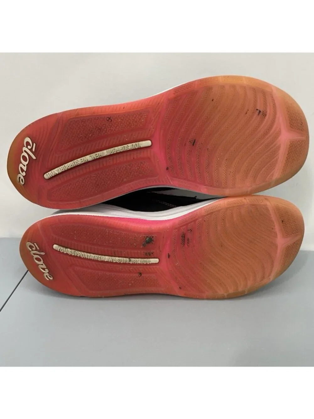 Women's Black and Pink Athletic Sneakers